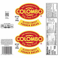 colombo sliced sweet french bread