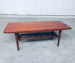 Mid century modern scandinavian coffee table in solid teak by peter hvidt galerie møbler. Midcentury Modern Dutch Design Wooden Coffee Table 1960 S 133275