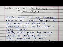 mobile phones essay writing english