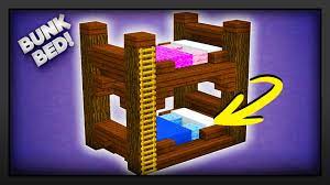 minecraft how to make a bunk bed