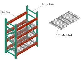 china pallet racking teardrop racking