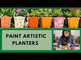 how to paint plastic planters painting