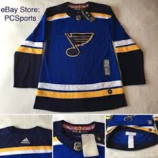 Details About Mens Adidas Blues Home Authentic Pro Hockey Jersey Nhl Size Small 46