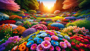 vibrant flower garden hd wallpaper by