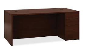 Product titlehon, hon10771co, 10700 series double pedestal desk Hon Right Single Pedestal Desk W Full Pedestal 36 X 72 H105895r Executive Desks Worthington Direct