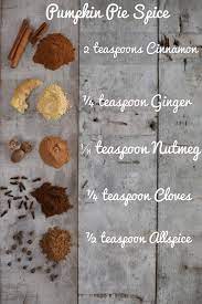 Ingredients To Make Pumpkin Spice gambar png