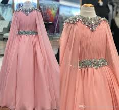 2022 s pink chiffon pageant dress