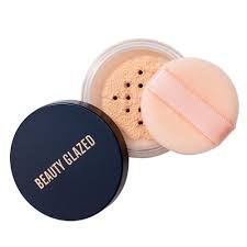 beauty glazed face powder loose powder face makeup powder waterproof skin finish powder 3g a2