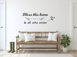 Bless This Home Wall Decal Quote Wall