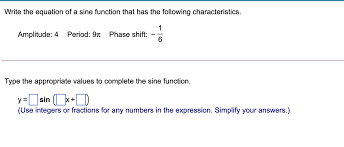 Equation Of A Sine Function