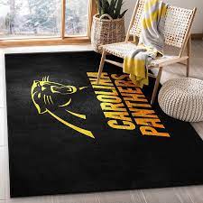 carolina panthers gold nfl area rug