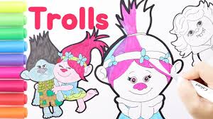 Poppy the troll queen barb. Coloring Poppy Queen Barb Trolls 2 World Tour Coloring Page How To D Art For Kids How To Draw Trolls Poppy And Branch