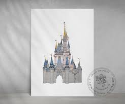 Disney World Castle Detailed Prints