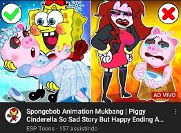 ao vivo spongebob animation mukbang i