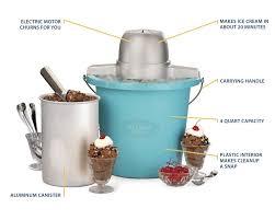 4 quart electric ice cream maker