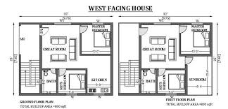 32 X25 West Facing House Design As Per