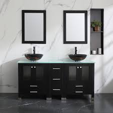 solid wood bathroom vanity cabinets