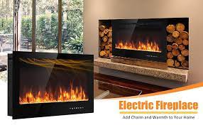 36 Inch Electric Fireplace Insert Wall