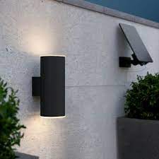 chester up down solar wall light