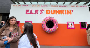 elf cosmetics teams with dunkin to