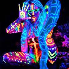 neon uv body face paints glow in