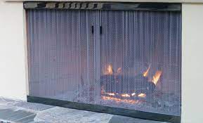 Cascade Coil Outdoor Fireplace Screen