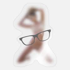 Frau durch brille nackt