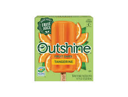 tangerine frozen fruit bars outshine
