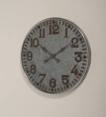 Wall Clock Large Zinc Romike 74cm