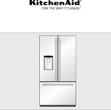 user manual kitchenaid krfc704fps