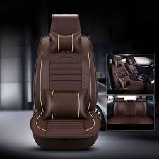 5 Seat Car Leather Seat Covers 3d