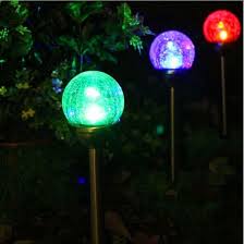 Outdoor Ed Glass Ball Led Color