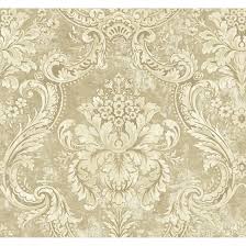 The great collection of gold wallpaper metallic for desktop, laptop and mobiles. Metallic Antique Damask Wallpaper 27 Feet Long X 27 Inchs Wide Metallic Gold And Sea Green Overstock 30278387