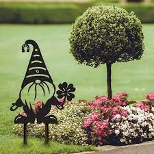 Yard Gnome Lucky G Metal Garden Art