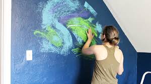 Week 2 Painted Mural Galaxy Wall Art