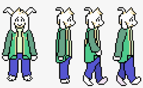 Download over 100 pixel art palettes for free in 6 different formats which. Deltarune Asriel Dreemurr Sprite Transparent Png 1410x760 Free Download On Nicepng