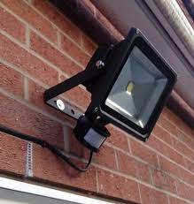 outdoor security lights installed