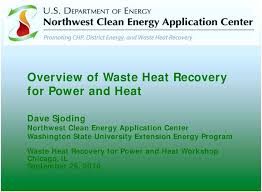 Overview Of Waste Heat Recovery For