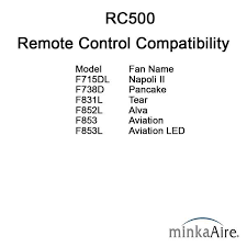 Ceiling Fan Remote Control White Rc500