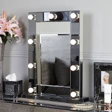 Smoked Glass Dressing Table Mirror With