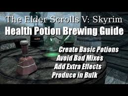 skyrim health potion guide you