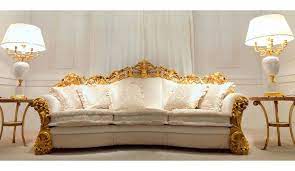 Ruffled Angelic Living Room Furniture Set