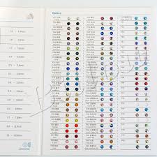2028 Crystal Non Hot Fix Rhinestone Color Chart 81 Colors Crystal Glass Non Hotfix Rhinestones Use For Choose Colors B3439