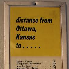 Vintage Pepsi Distance Mileage Sign Chart Ottawa By