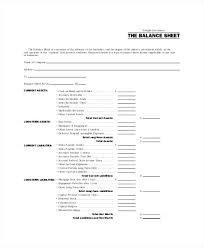 Basic Balance Sheet Example Aoteamedia Com