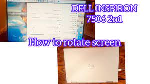 how to rotate screen on dell inspiron
