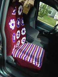 Crochet Car Seat Cover No Pattern Just