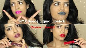 nyx suede liquid lipstick swatches