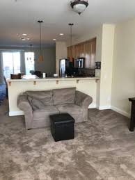 decorating a living room with brown carpet