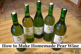 easy homemade wine recipe for ripe pears